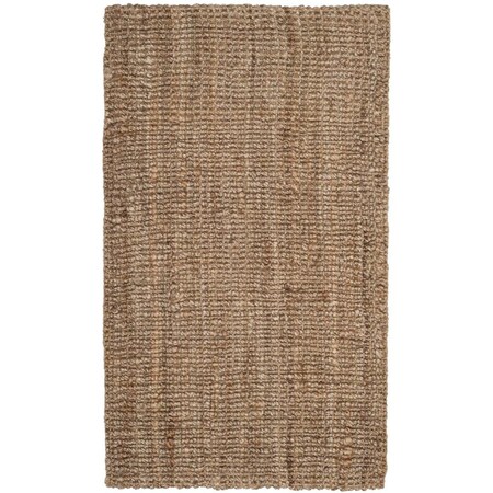 Safavieh 2 x 3 ft. Natural Fiber Hand Woven Accent Area Rug Natural & Grey NF447M-2
